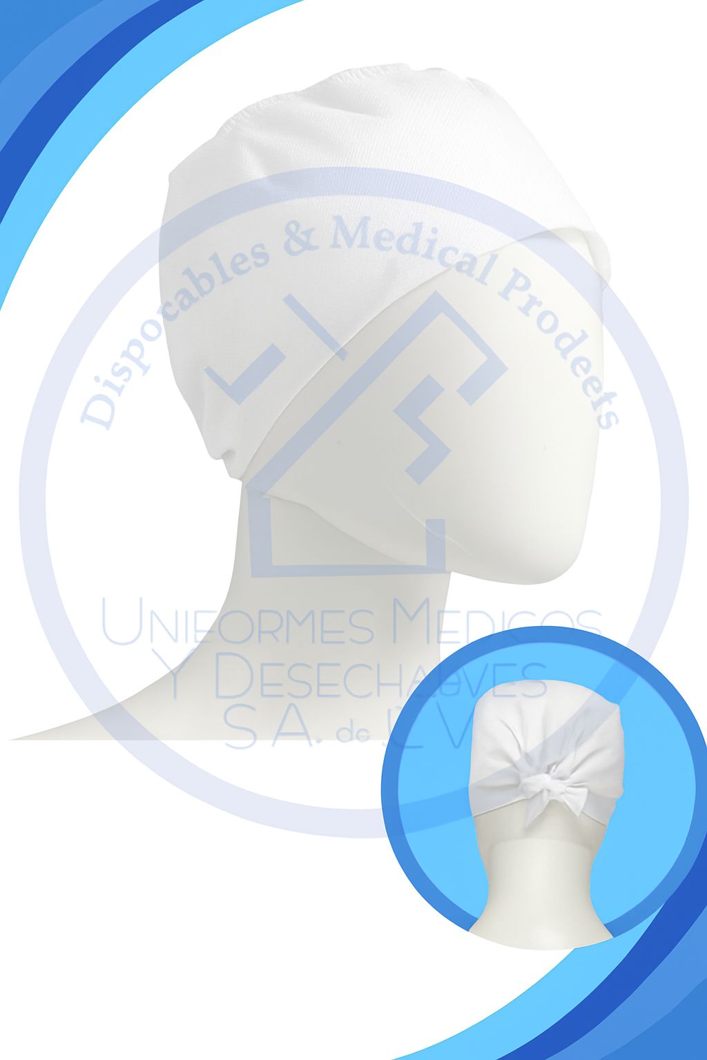 0135, GORRO CIRUJANO SMS BLANCO C/100