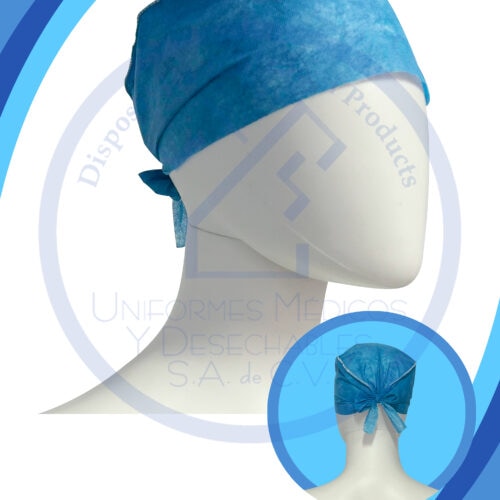 0052, GORRO CIRUJANO SMS AZUL C/100 PZ