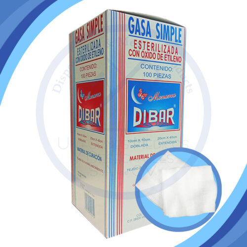 MC2529, GASA 10X10 8 CAPAS DIBAR C/100 GM1